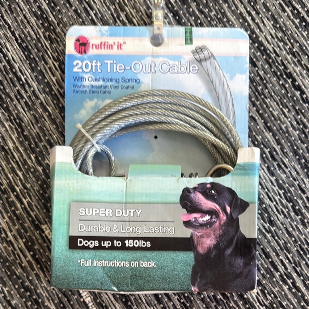 Ruffin' It 20ft Tie-Out Cable  (NWT)